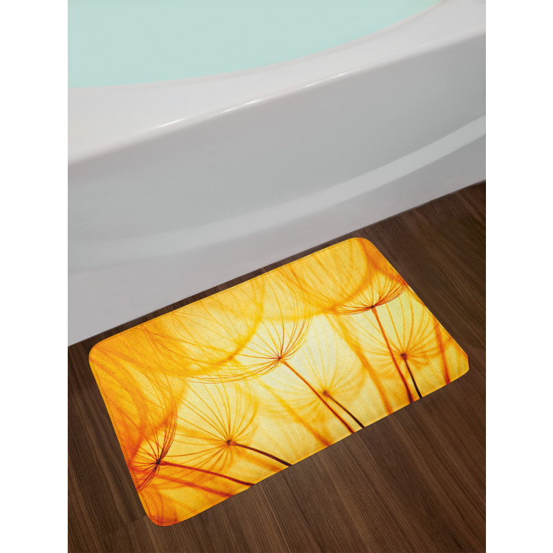 Dandelion Summer Garden Bath Mat