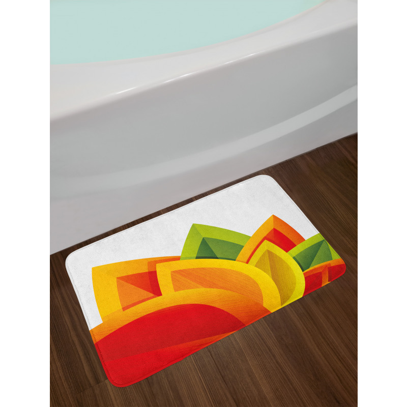 Digital Autmun Leaf Bath Mat