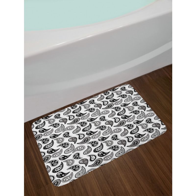 Different Flowers Forms Bath Mat