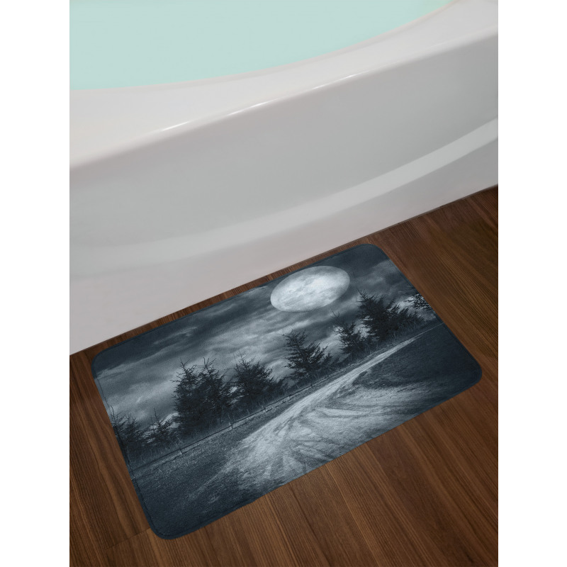 Moonrise Scenery Bath Mat