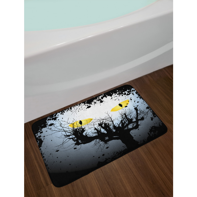 Scary Hunt Eyes Bath Mat