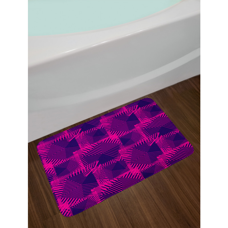 Dark Colored Trippy Bath Mat