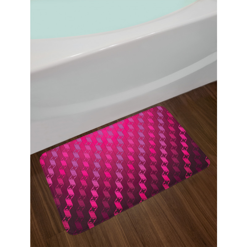 Abstract Striped Art Bath Mat