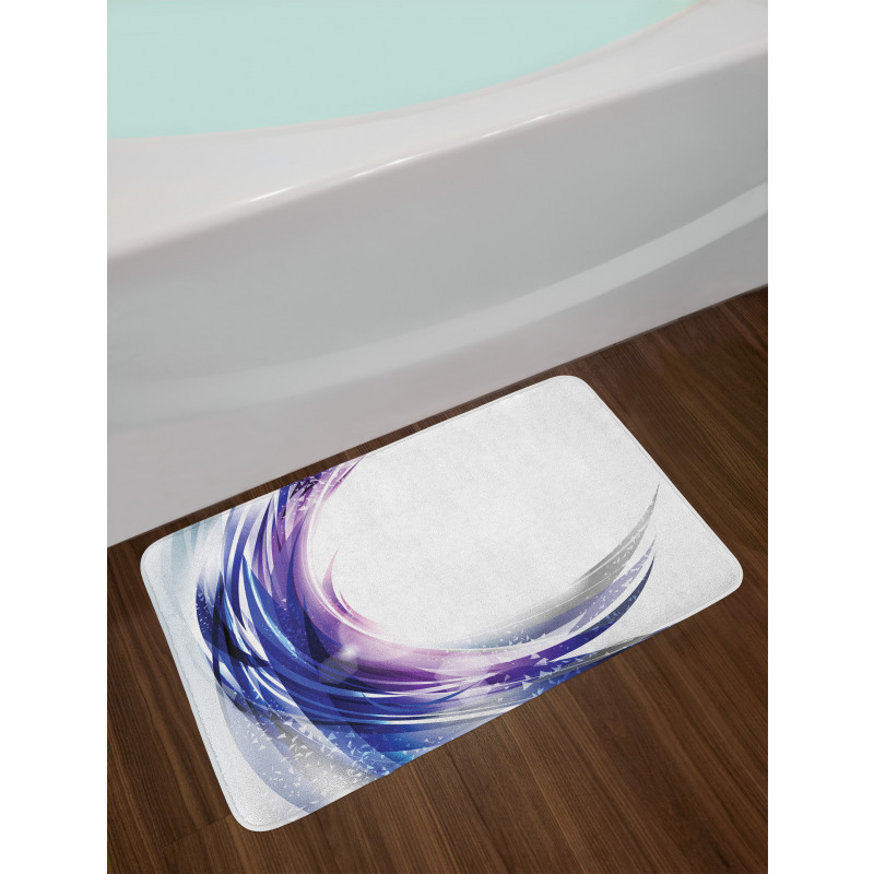 Wave Like Ombre Dots Bath Mat