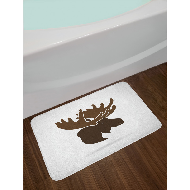 Canadian Deer Head Bath Mat