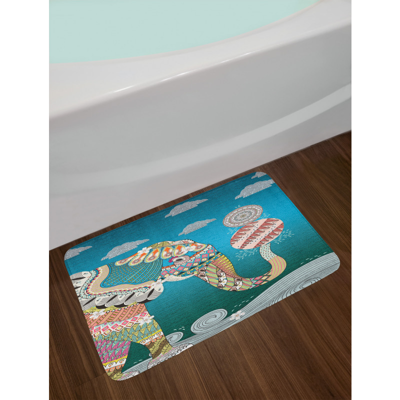 Ornate Spirit Animal Bath Mat