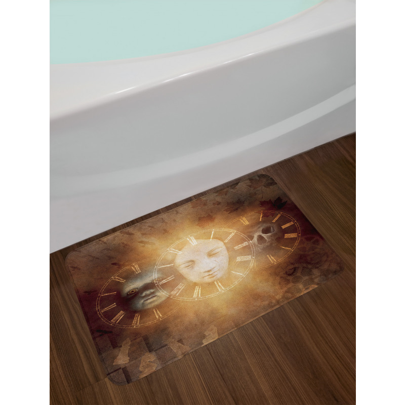 Spooky Scary Skull Baby Bath Mat