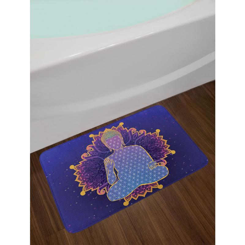 Yoga Ritual Karma Pose Bath Mat