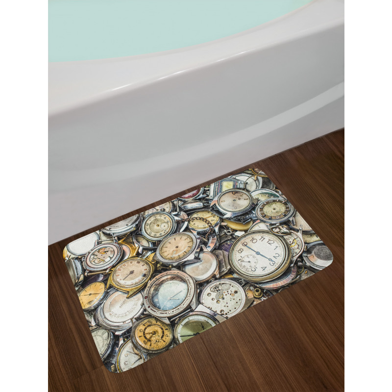 Retro Vintage Pattern Bath Mat