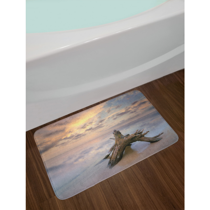 Sunrise on Sandy Beach Bath Mat