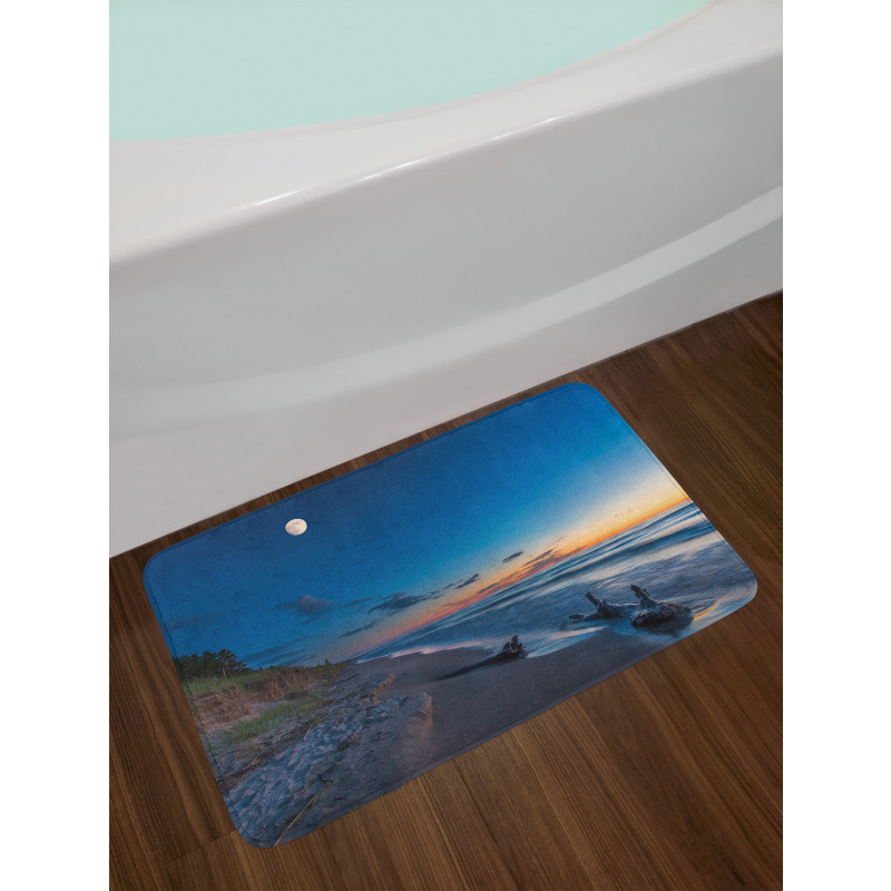 Moon in Sky Lake Bath Mat