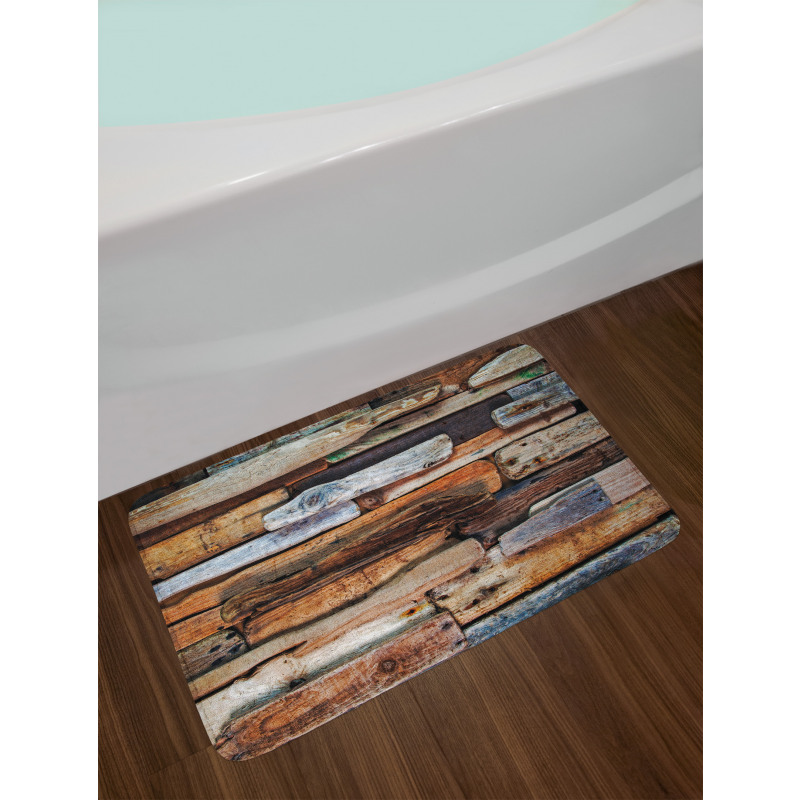 Knotty Planks Vintage Bath Mat