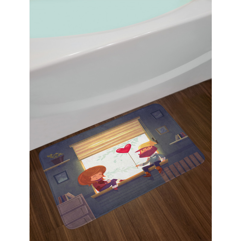 Love Romantic Couple Bath Mat