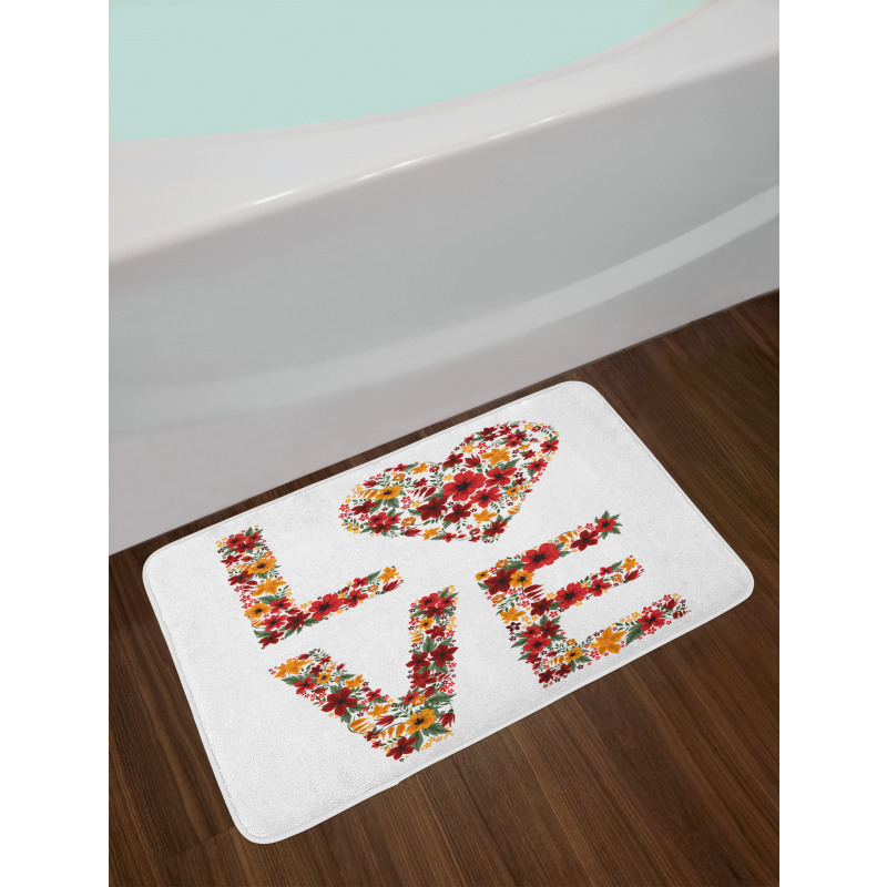 Garden Fowers Bath Mat