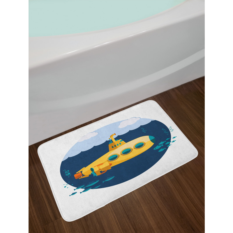 Sea Fish Cloud Bath Mat