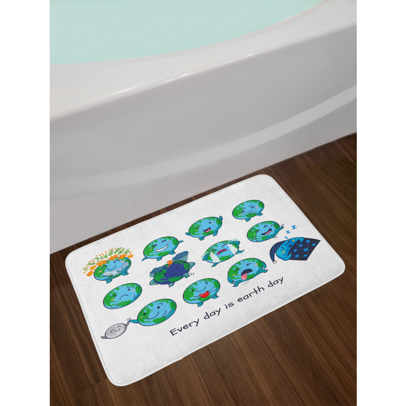 Expressions Face Moods Bath Mat