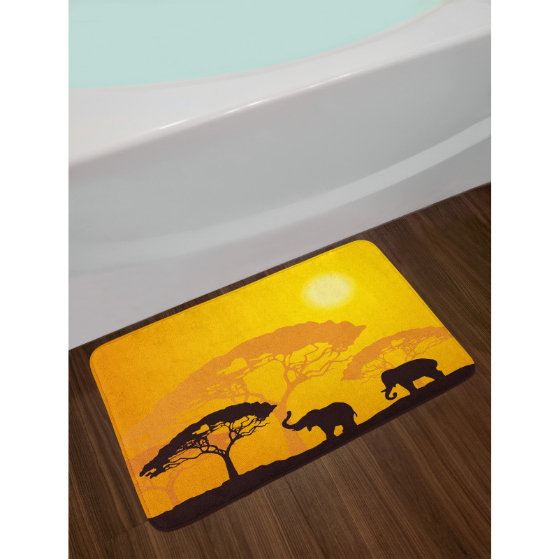 Abstract Wildlife Bath Mat