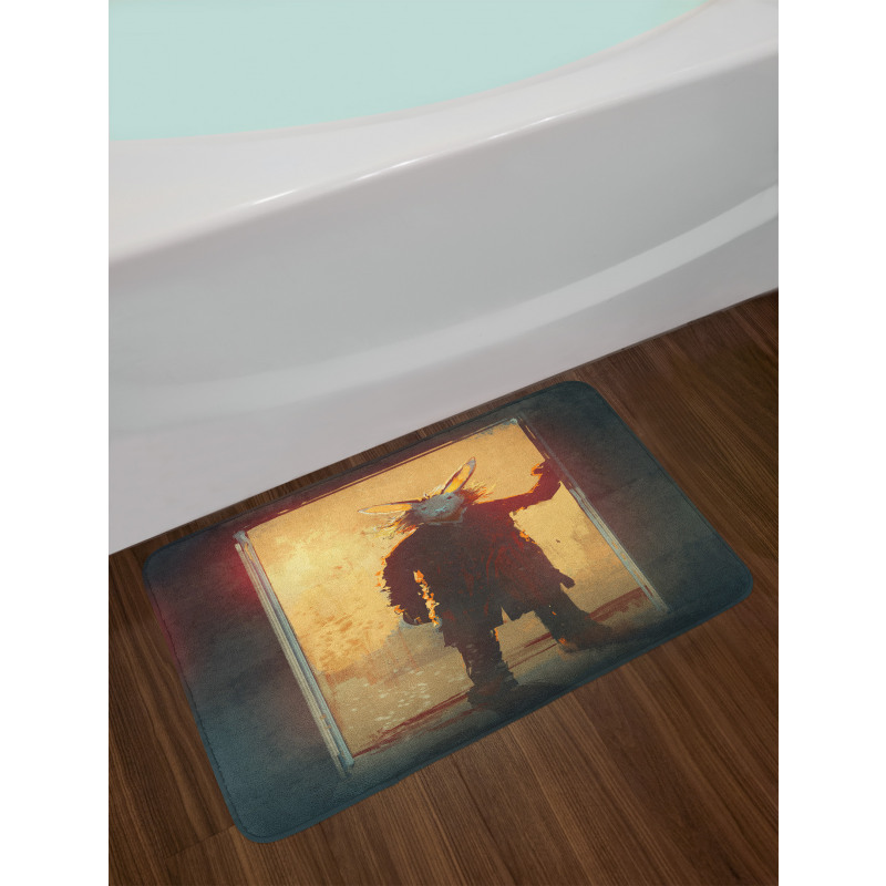 Rabbit Acrylic Print Bath Mat