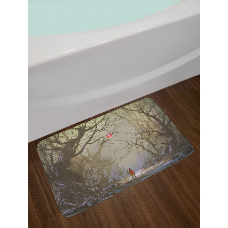 Tree Branch in Forest Bath Mat