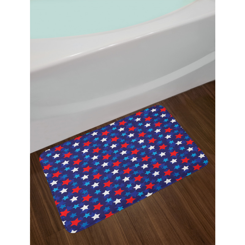 American Flag Stars Bath Mat