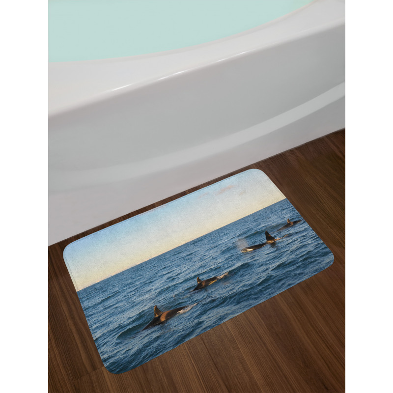 Whales in SeOcean Bath Mat