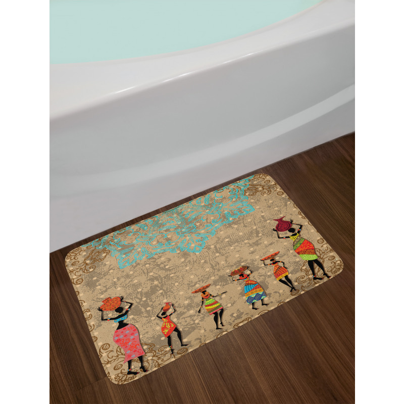 Folkloric Boho African Bath Mat