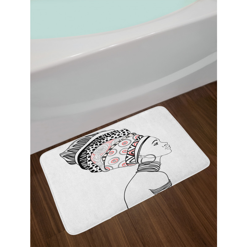 Exotic Safari Boho Folk Bath Mat