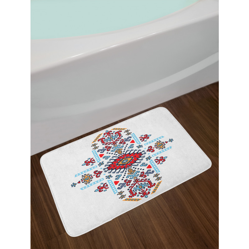 Mexican Pattern Bath Mat