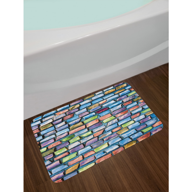 Colored Mosaic Walls Bath Mat