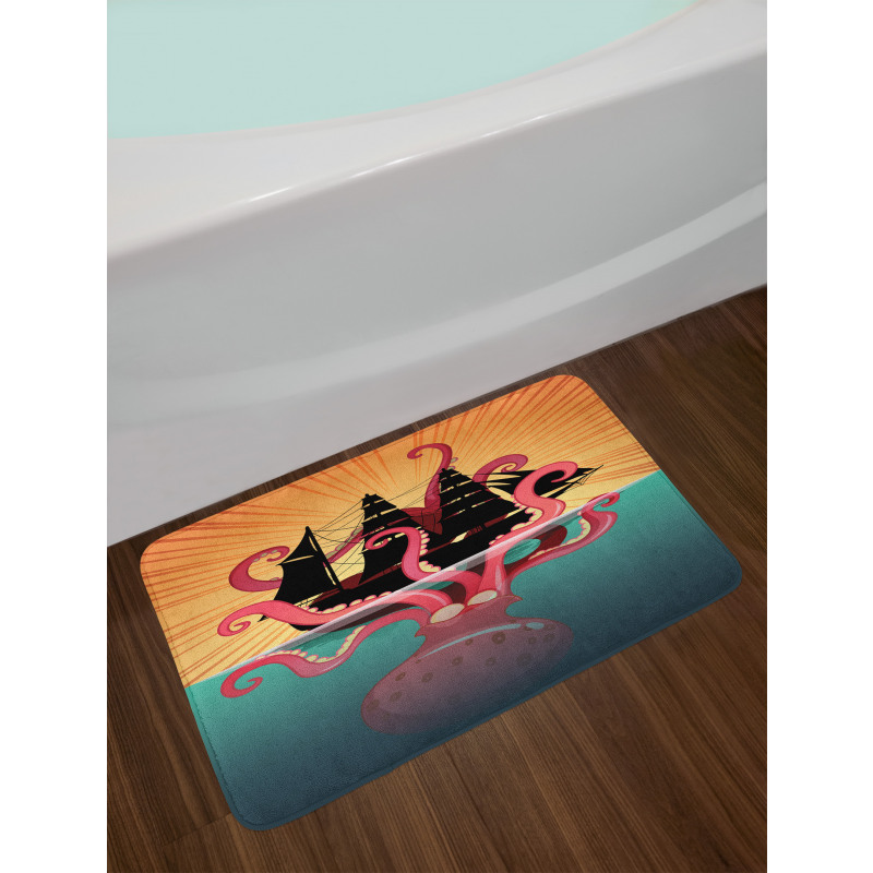 Coral Sea Monster Folk Bath Mat