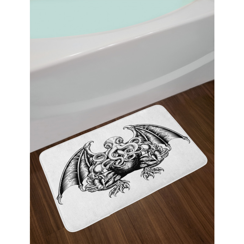 Cosmic Evil Monster Bath Mat