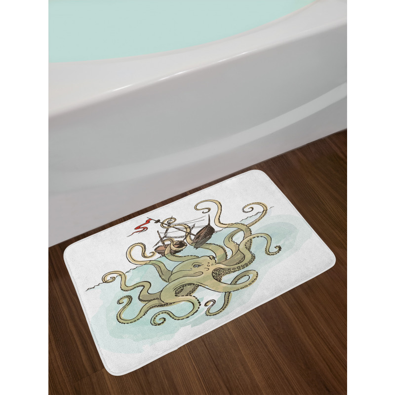 Pirate Ship Greek Myth Bath Mat