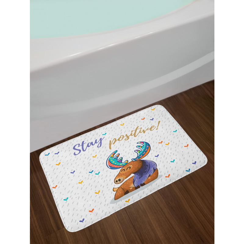 Inspirational Rain Heart Bath Mat