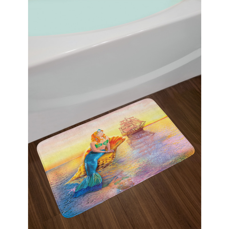 Mythical Ocean Bath Mat