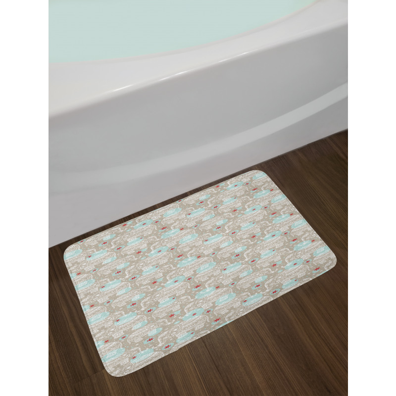 Boho Mandala Pattern Bath Mat