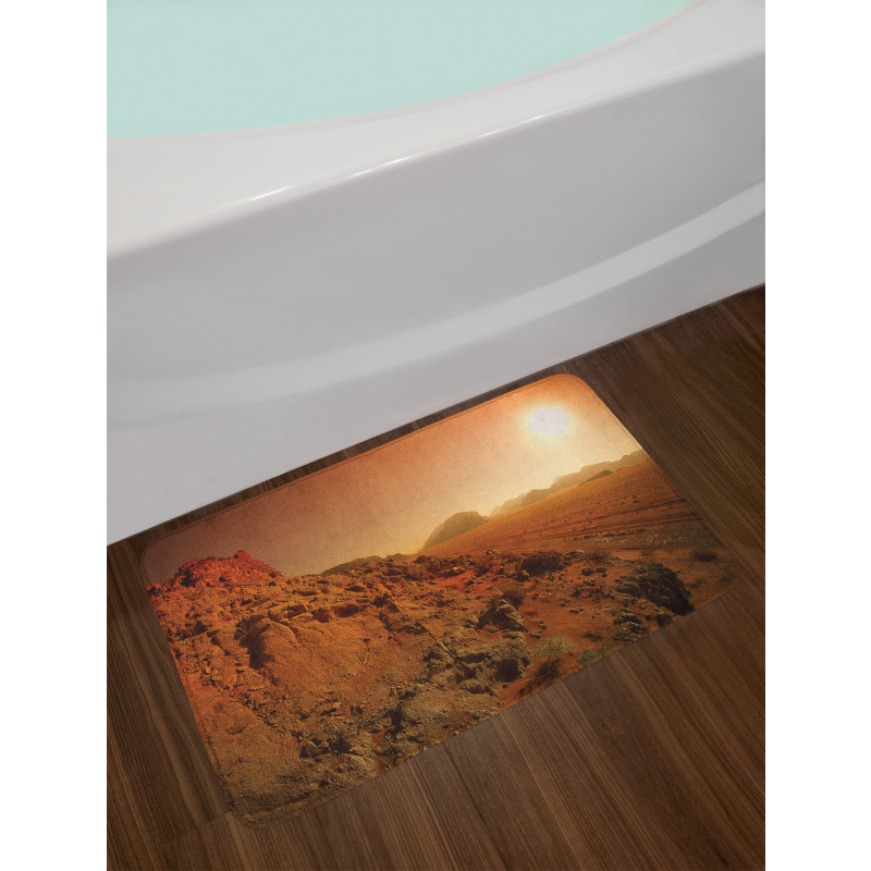 Space Clash Landscape Bath Mat