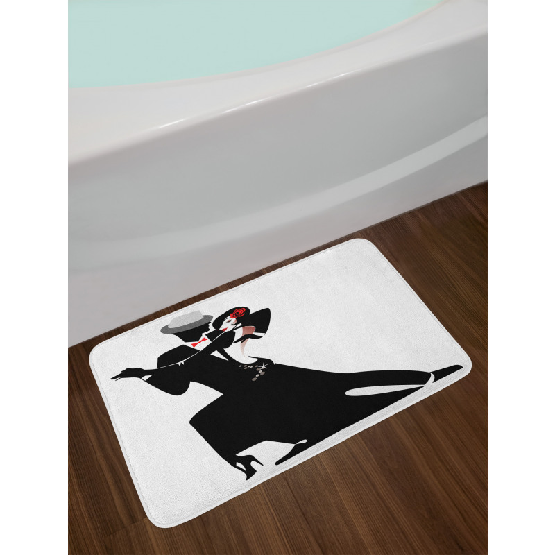 Romantic Dance Partners Bath Mat