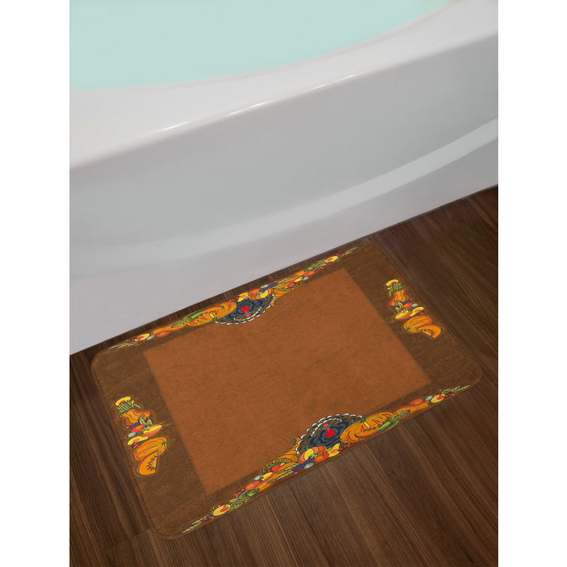 Pumpkin Harvest Bath Mat