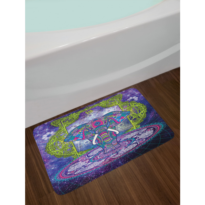 Mandala Out Space Image Bath Mat