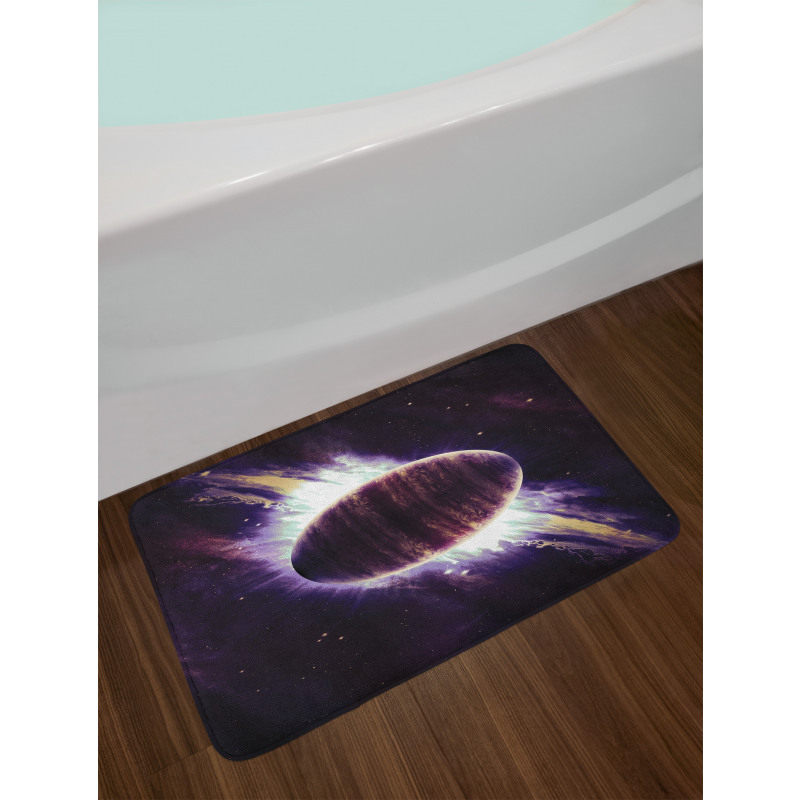 Trippy Planet Cosmos Bath Mat