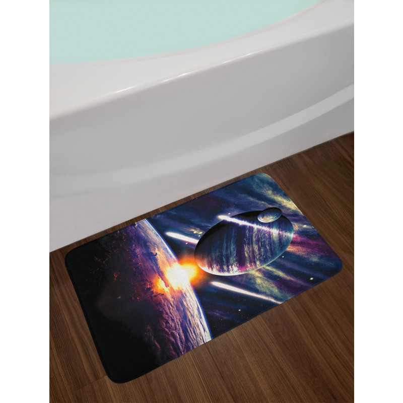 Planet Earth Stardust Bath Mat