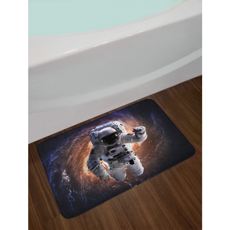 Astronaut in Outer Space Bath Mat