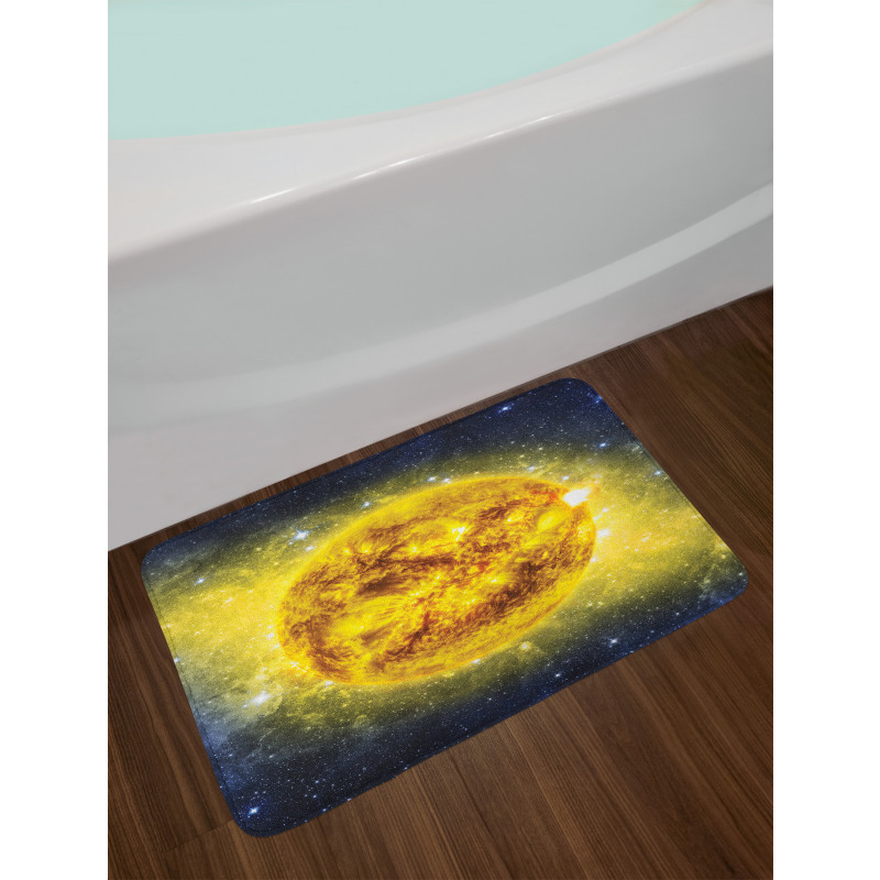 Galaxy Space Panorama Bath Mat