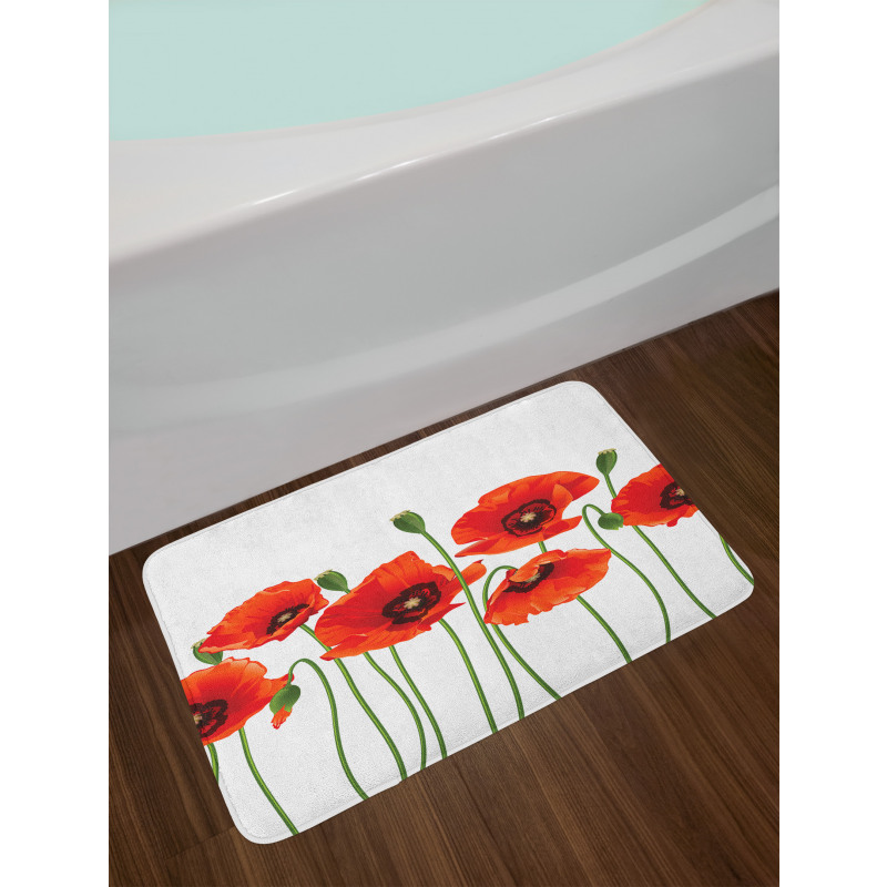 Pastoral Flowers Botany Bath Mat