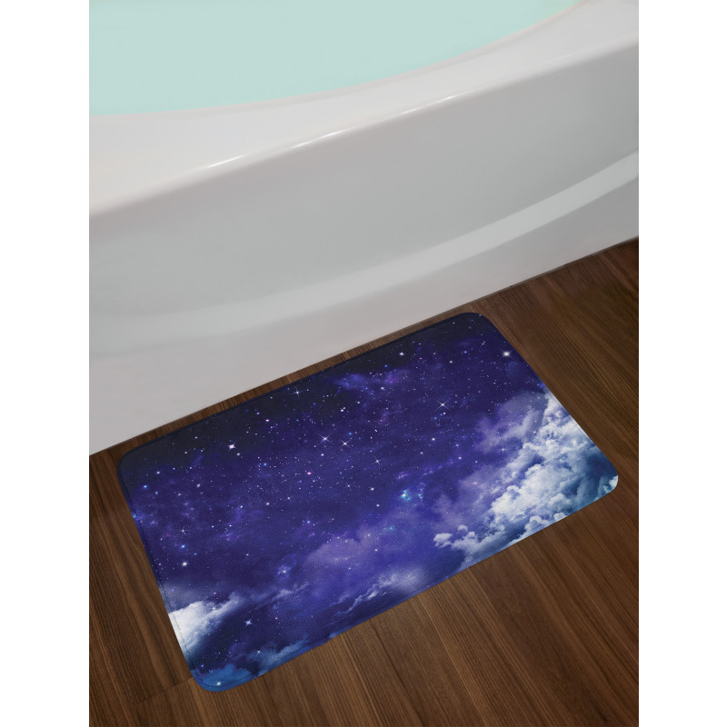 Dreamy Night with Stars Bath Mat