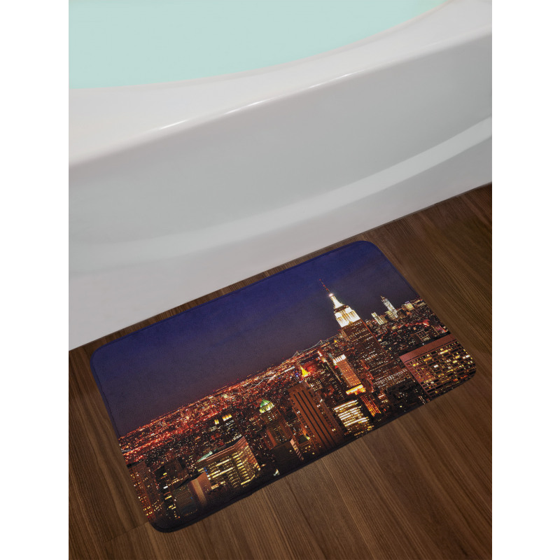 New York Manhattan Nİght Bath Mat