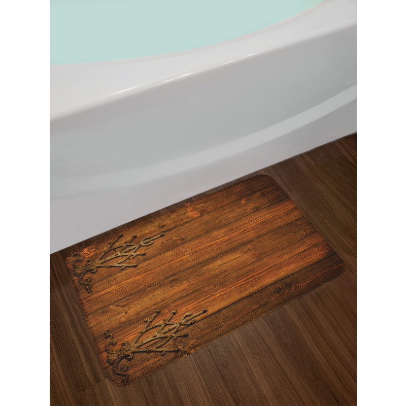 Gothic Style Ornaments Bath Mat