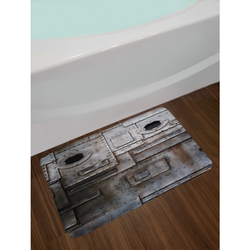 Rusty Grunge Retro Bath Mat