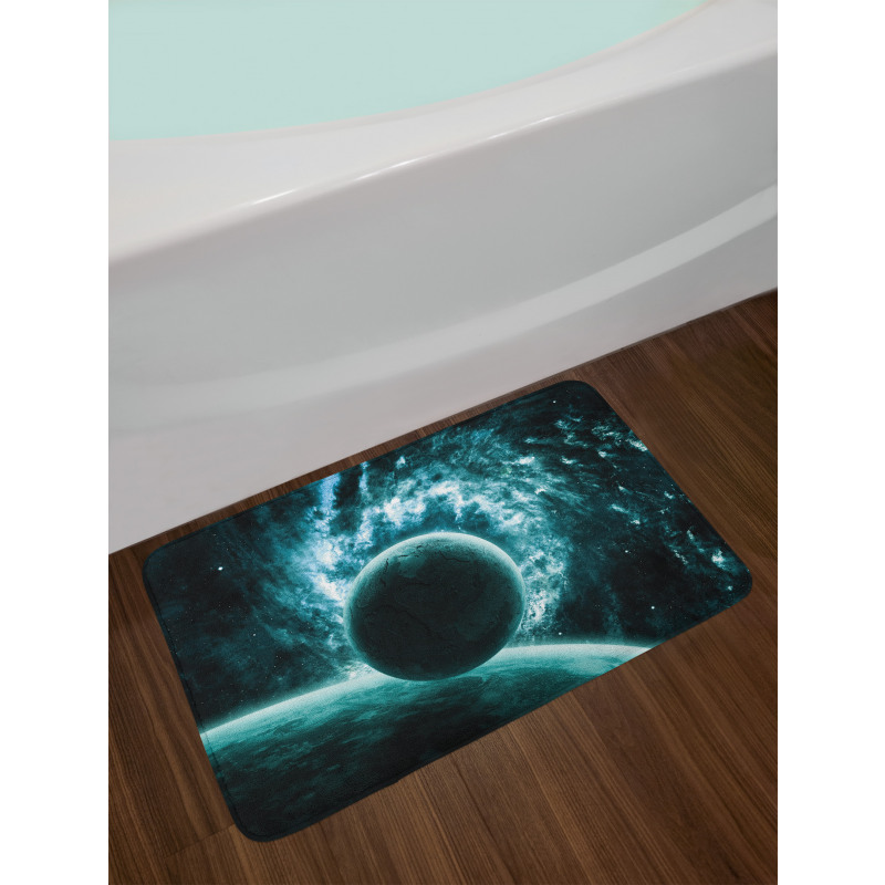 Solar System Star Scenery Bath Mat