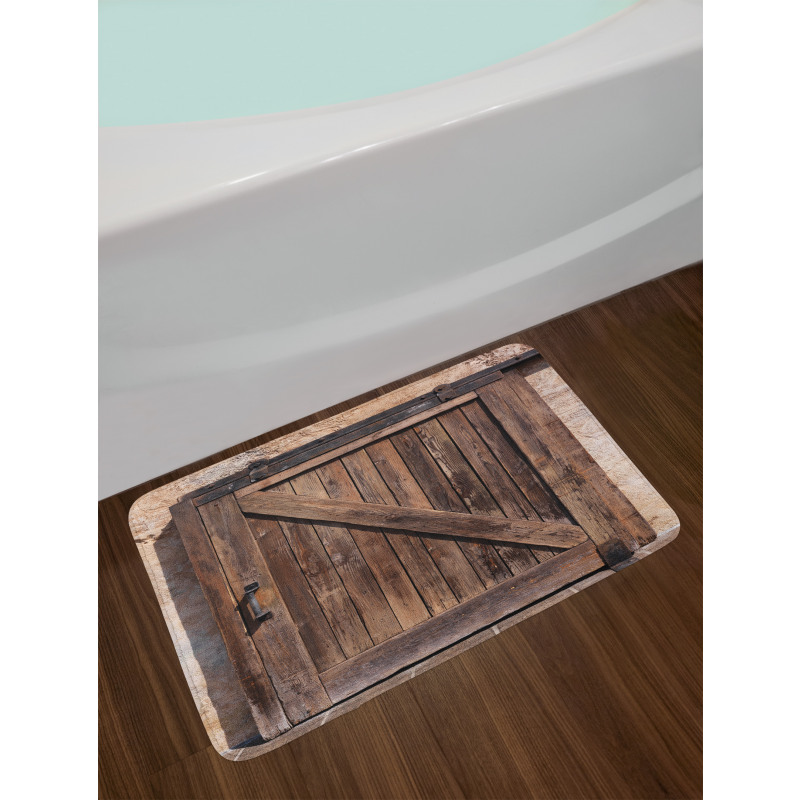 Vintage Sliding Door Bath Mat